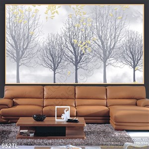 Tranh cây hiện đại trang trí treo tường