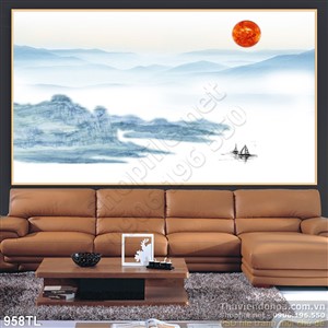 Tranh màu nước cảnh làng quê đẹp nhất