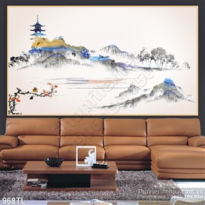 Tranh lụa thư pháp phong thủy mới nhất