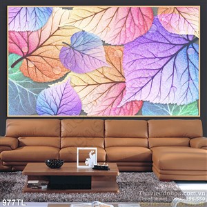 Tranh lá trang trí nghệ thuật đẹp
