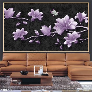 Tranh 3D hoa treo tường đẹp nhất