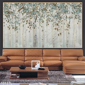 Tranh lá trang trí dán tường đẹp