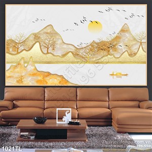 Tranh phong cảnh kim tiền đẹp