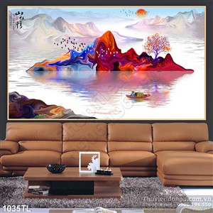 Tranh lụa 3D phong cảnh đẹp nhất