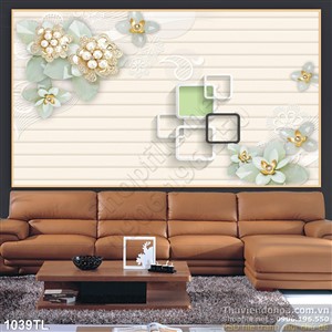 Tranh hoa kim cương in gạch đẹp