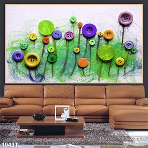 Tranh cúc trang trí tường đẹp