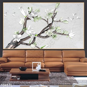 Tranh hoa điêu khắc đẹp độc đáo