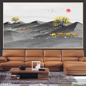 Tranh lụa 3D nghệ thuật trang trí phòng đẹp