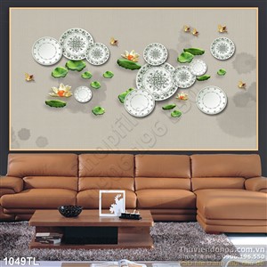 Tranh hoa Sen trang trí treo tường đẹp