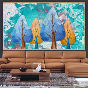 Tranh màu nước trang trí tường nội thất