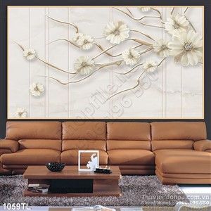 Tranh lụa 3D hoa mai nghệ thuật đẹp