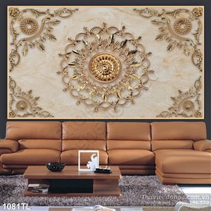 Tranh trần nhà in gạch