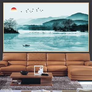 Tranh thư pháp phong thủy độc đáo