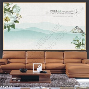 Tranh lụa 3D hoa trang trí tường đẹp