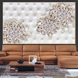 Tranh lụa 3D hoa kim cương đẹp nhất
