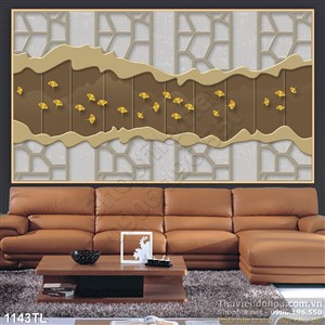 Tranh decor hoa văn tường