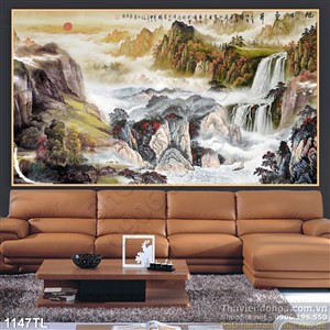 Tranh thư pháp phong thủy đẹp