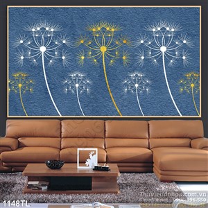 Tranh bồ công anh trang trí tường