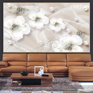 Tranh lụa 3D hoa kim cương mới nhất hiện nay