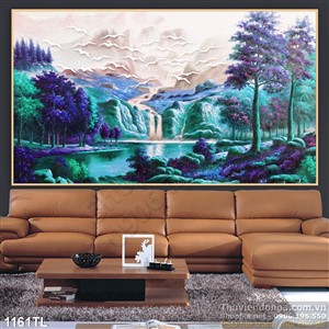 Tranh sơn dầu phong cảnh nhiên nhiên treo tường