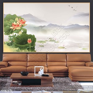 Tranh hoa sen trang trí treo tường