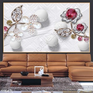 Tranh lụa 3D kim cương đẹp mới nhất