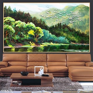 Tranh sơn dầu phong thủy đẹp độc đáo