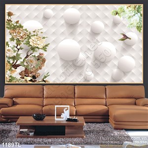 Tranh 3d hoa mẫu đơn đẹp