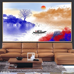 Tranh màu nước hiaanj đại treo tường đẹp