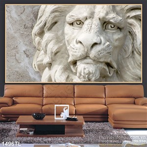 Tranh điêu khắc sư tử