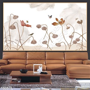 Tranh hoa Sen phong thủy nghệ thuật