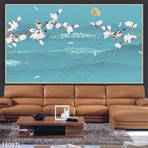 Tranh hoa đào treo tường đẹp