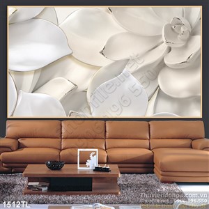 Tranh lụa 3D hoa Sen mới nhất