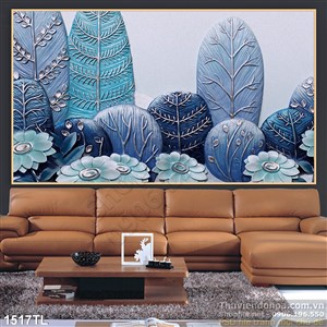 Tranh lụa 3D trang trí treo tường