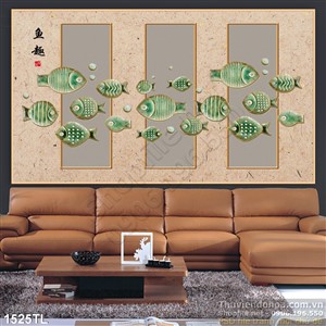 Tranh cá nghệ thuật trang trí tường đẹp