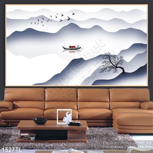 Tranh thư pháp quê hương đẹp nhất