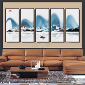 Tranh màu nước phong thủy đẹp nhất