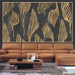 Tranh decor hoa văn dán tường