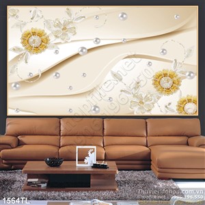 Tranh lụa hoa bằng vàng mới nhất