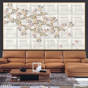 Tranh lụa 3D trang trí đẹp