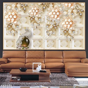 Tranh hoa kim cương trang trí treo tường đẹp