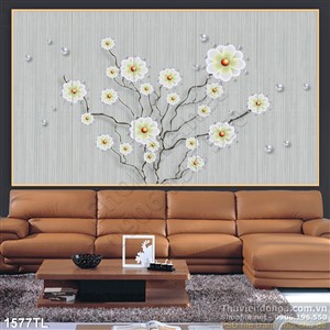 Tranh hoa Cúc trang trí phòng ngủ mới nhất