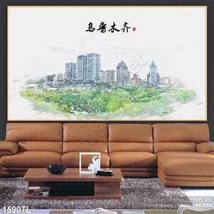 Tranh diễn họa phối cảnh nhà cao tầng