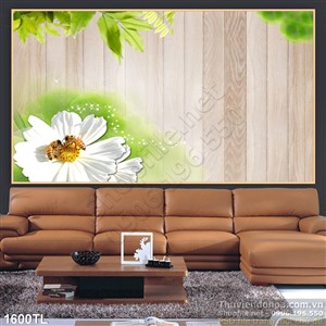 Tranh hoa Cúc trang trí treo tường phòng khách