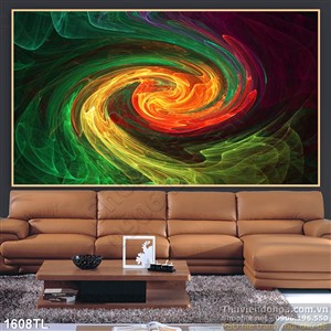 Tranh khói màu sắc đẹp độc đáo