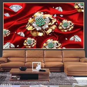 Tranh hoa bằng trang trí treo tường