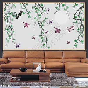 Tranh chim én trang trí dán tường mới nhất