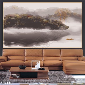 Tranh phong thủy đẹp trang trí phòng khách