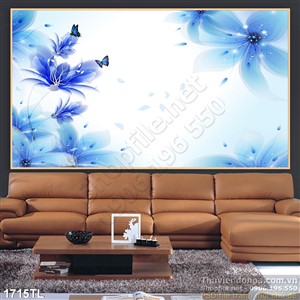 Tranh hoa trang trí tường phòng khách