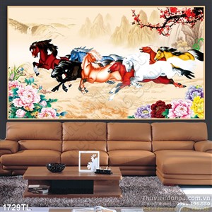 Tranh mã đáo thành công mùa xuân